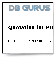 DB Gurus Quote